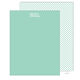 Green with White Monogram Flat Note Cards Image 3 of 4